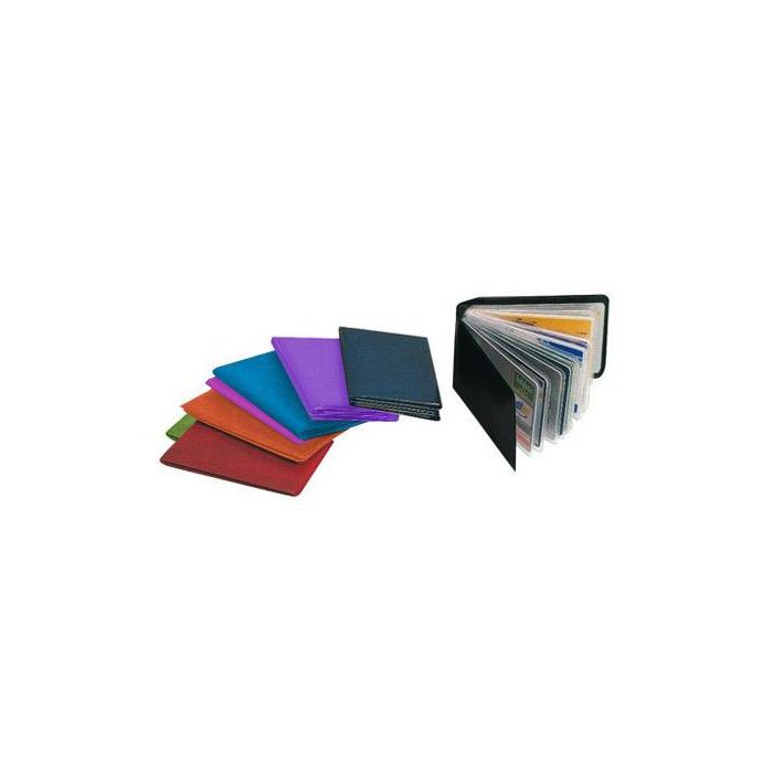 Portatarjetas de Crédito PVC Base Opaca Capacidad 10 Tarjetas Expositor 30 Unidades Colores Surtidos 95x65mm Portatarjetas de Crédito PVC Base Opaca Capacidad 10 Tarjetas Expositor 30 Unidades Colores Surtidos 95x65mm