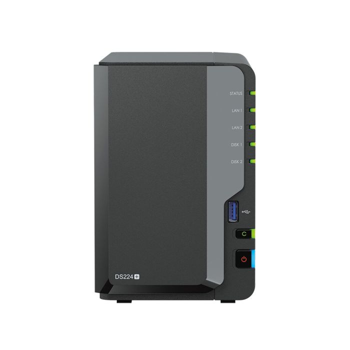 Almacenamiento en Red NAS Synology DS224+ Negro Intel Celeron J4125 6