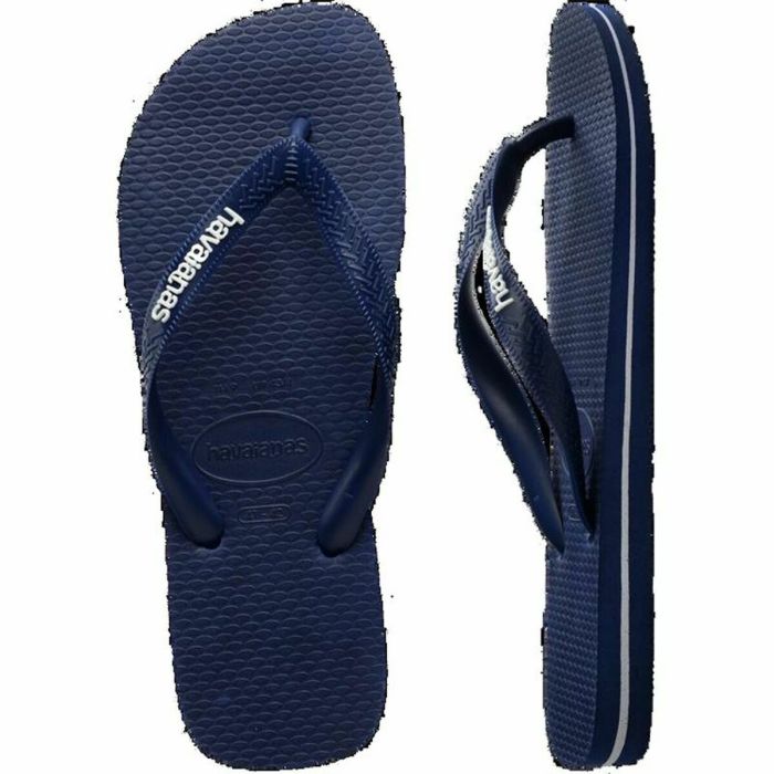 Chanclas para Hombre Havaianas Logo Azul 3