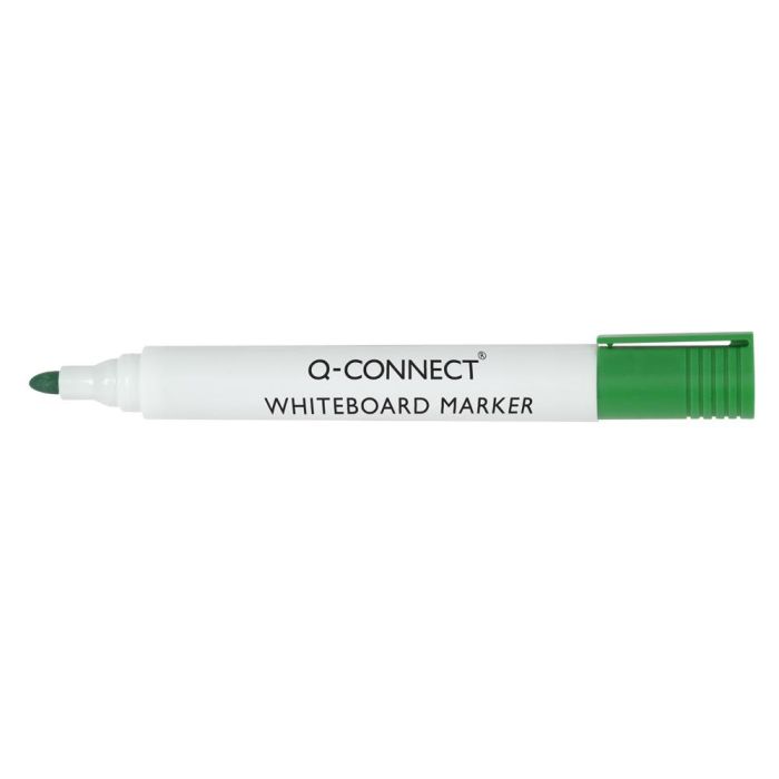 Rotulador Q-Connect Pizarra Blanca Color Verde Punta Redonda 3 mm 10 unidades 1