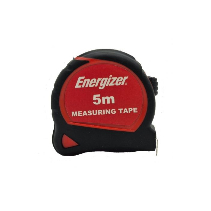 Energizer 3MT05 Cinta Métrica de Acero de 5 Metros x 19 mm con Bloqueo Automático y Gancho Magnético