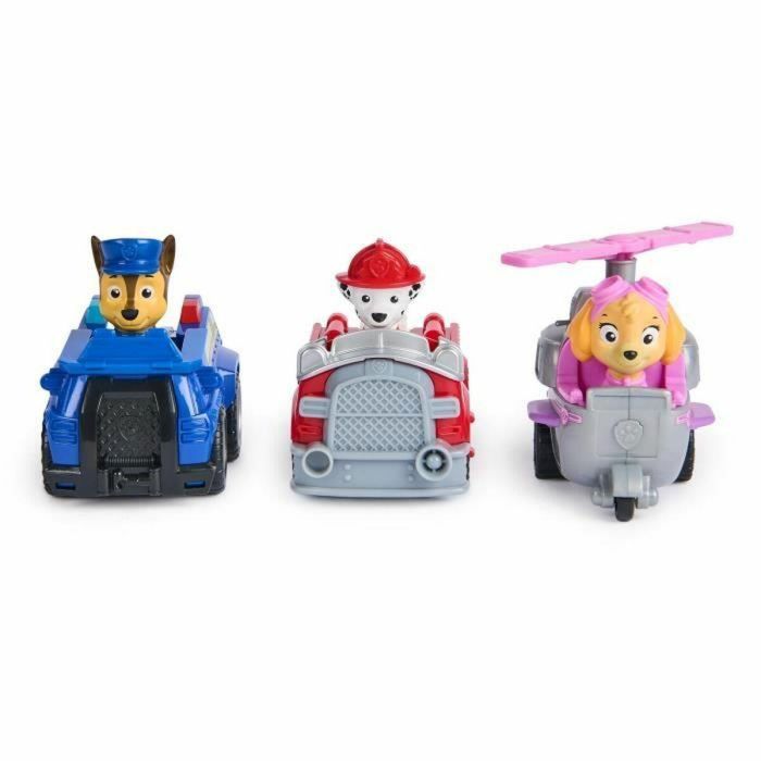 Accesorios para casa de Muñecas Spin Master PACK DE 3 VEHÍCULOS DE FRICCIÓN RETRO Paw Patrol Rojo 4