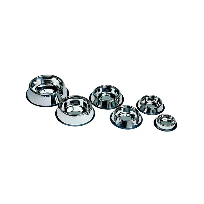 Freedog Comedero de Acero Inoxidable Antideslizante 25 cm - Capacidad 2.80 L