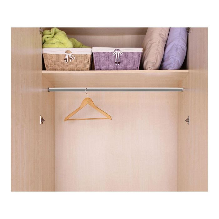 Stor Planet Barra armario ovalada cromada 100cm - Metal, acabado brillo, Ø 15 x 25 mm 2 Stor Planet Barra armario ovalada cromada 100cm - Metal, acabado brillo, Ø 15 x 25 mm 2