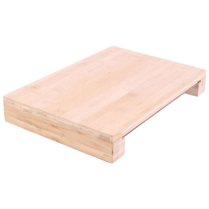 Cook Concept Tabla Cortar Con Cajón Acero Inoxidable Bambú 38.5x26.5cm 5