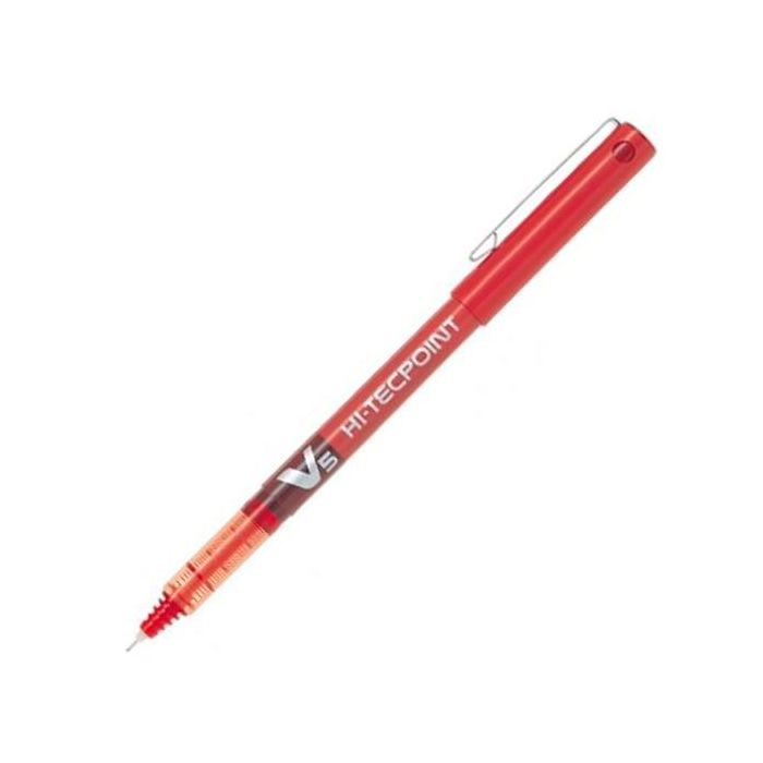 Pilot Roller Tinta Líquida V-5 Hi-Tecpoint Rojo