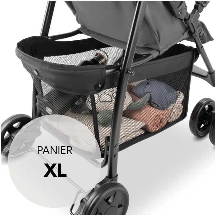 HAUCK - Cochecito - SPORT - Plegable y reclinable - Capota - 4 ruedas - Gris 5