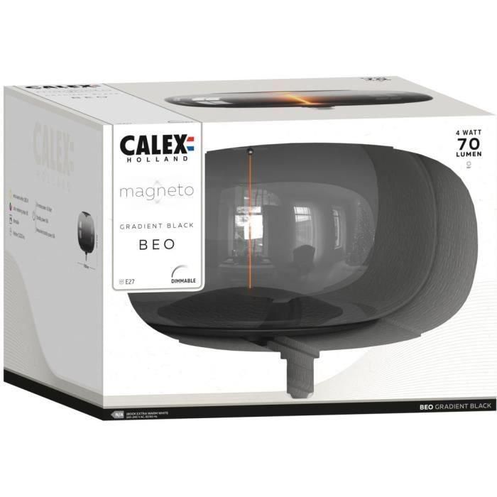 Bombilla LED E27 - CALEX - MAGNETO BEO - Filamento flexible - 4 W - 70 lm - 1800 K - Regulable - Negra 1 Bombilla LED E27 - CALEX - MAGNETO BEO - Filamento flexible - 4 W - 70 lm - 1800 K - Regulable - Negra 1