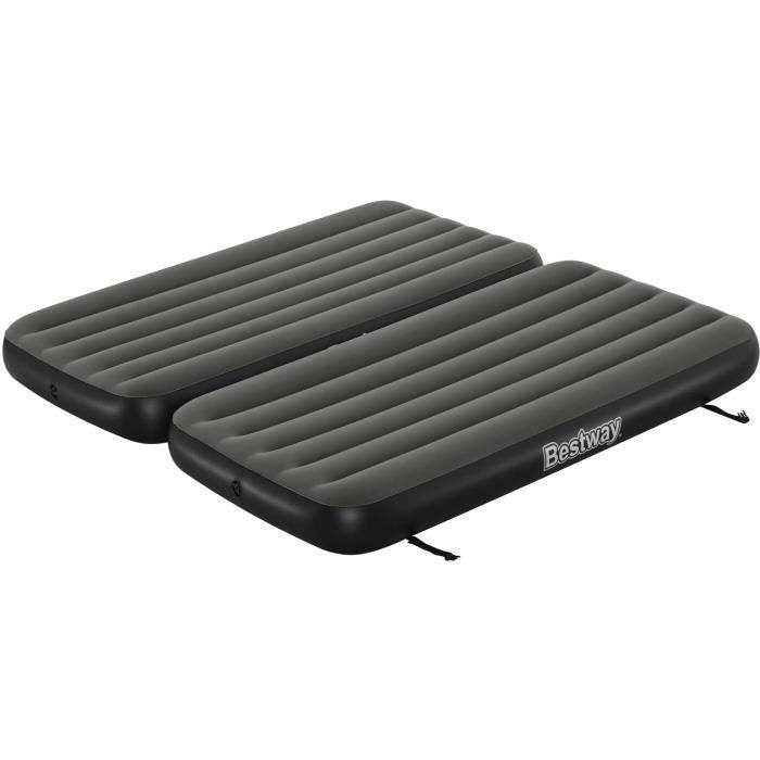 Cama 3 en 1 - BESTWAY - Airbed Tritech Connect and Rest - Camas individuales, cama elevada, cama king size - 188 x 99 x 25 cm - 150 kg máx. Cama 3 en 1 - BESTWAY - Airbed Tritech Connect and Rest - Camas individuales, cama elevada, cama king size - 188 x 99 x 25 cm - 150 kg máx.