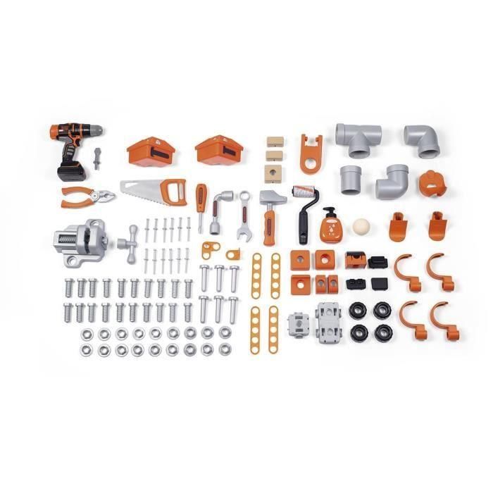 Black+Decker Mega Centro Taller de Bricolaje Infantil completo con Herramientas y Accesorios. Incluye Mecánica, Fontanería, Pintura, Carpintería. 1 Black+Decker Mega Centro Taller de Bricolaje Infantil completo con Herramientas y Accesorios. Incluye Mecánica, Fontanería, Pintura, Carpintería. 1