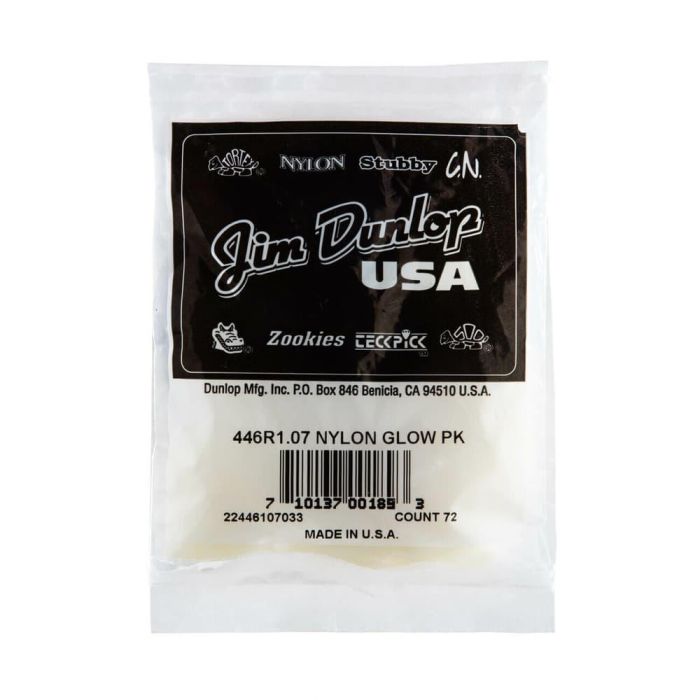 Pack 72 Púas Nylon Glow Standard - 1,07 Mm 4 Pack 72 Púas Nylon Glow Standard - 1,07 Mm 4