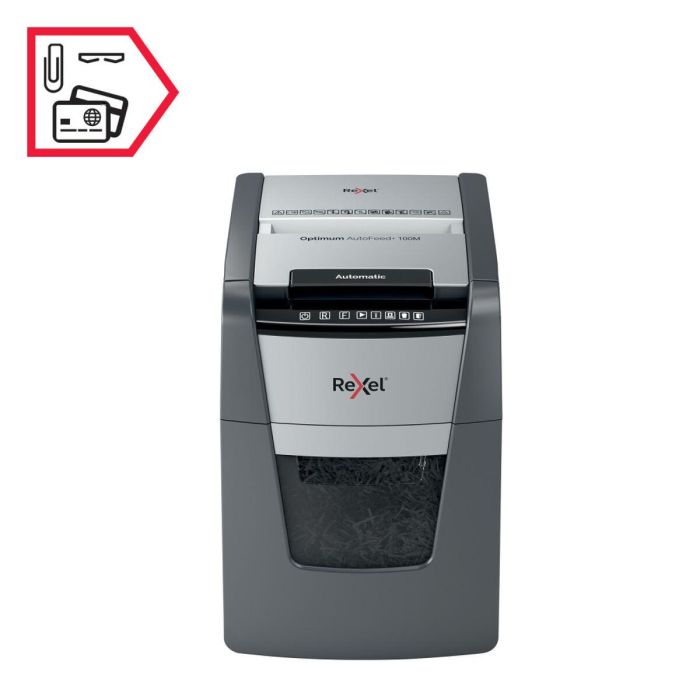 Trituradora de Papel Micro Corte Rexel Optimum Auto+ 100M Micro corte P-5 (2 x 15 mm) 8