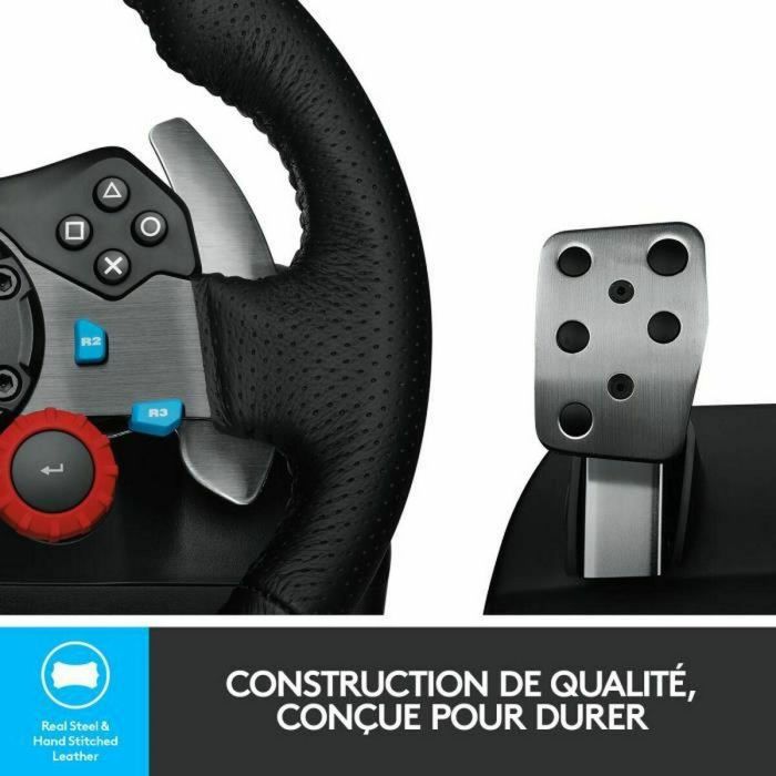 Logitech G29 Driving Force Volante y Pedales, Retroalimentación de Fuerza para PC, PlayStation 5, PS4 y PS3, USB Alámbrico 65 Logitech G29 Driving Force Volante y Pedales, Retroalimentación de Fuerza para PC, PlayStation 5, PS4 y PS3, USB Alámbrico 65