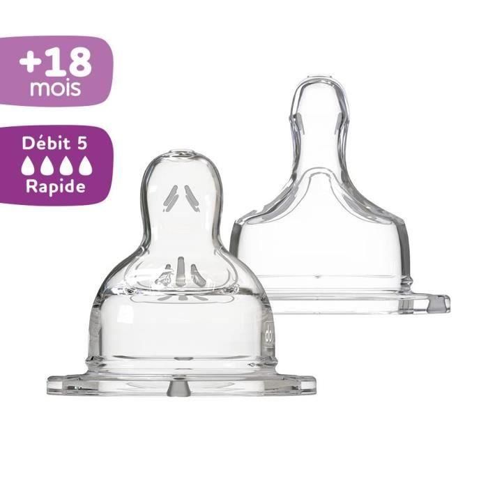 Tetas DODIE 2 Sensation + cuello ancho plano + 18 meses flujo silicona + 18 meses 1 Tetas DODIE 2 Sensation + cuello ancho plano + 18 meses flujo silicona + 18 meses 1