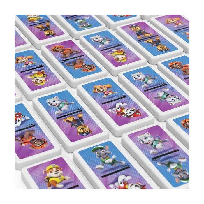 Spin Master 6067468 Dominó Patrulla Canina 28 Fichas Plástico en Caja Metal para Niños +4 Años 3
