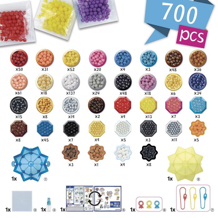 Aquabeads AQU5054131351260 Mega Caja de Cuentas Patrulla Canina - 800 Cuentas para Niños a partir de 4 Años 2