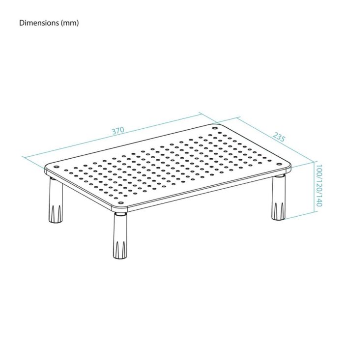TooQ TQMR086 Soporte Monitor de Escritorio Ergonómico para 1 Pantalla, 20 kg, Altura Ajustable 100-140 mm, Plástico/Acero Negro 2 TooQ TQMR086 Soporte Monitor de Escritorio Ergonómico para 1 Pantalla, 20 kg, Altura Ajustable 100-140 mm, Plástico/Acero Negro 2