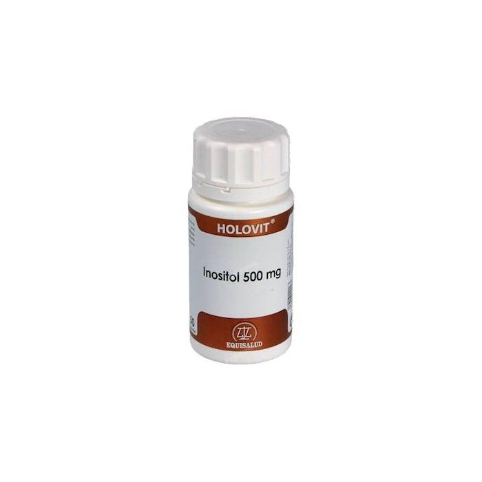 Holovit Inositol 500 mg 50 Cápsulas. Reduce colesterol, facilita función nerviosa y ayuda al sueño. Apto vegetarianos.