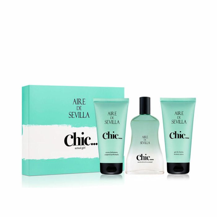 Aire Sevilla Aire de Sevilla Chic Cofre Regalo Mujer - EDT 150ml + Loción Corporal 100ml + Gel Ducha 100ml (3 Piezas) Floral Oriental Aire Sevilla Aire de Sevilla Chic Cofre Regalo Mujer - EDT 150ml + Loción Corporal 100ml + Gel Ducha 100ml (3 Piezas) Floral Oriental