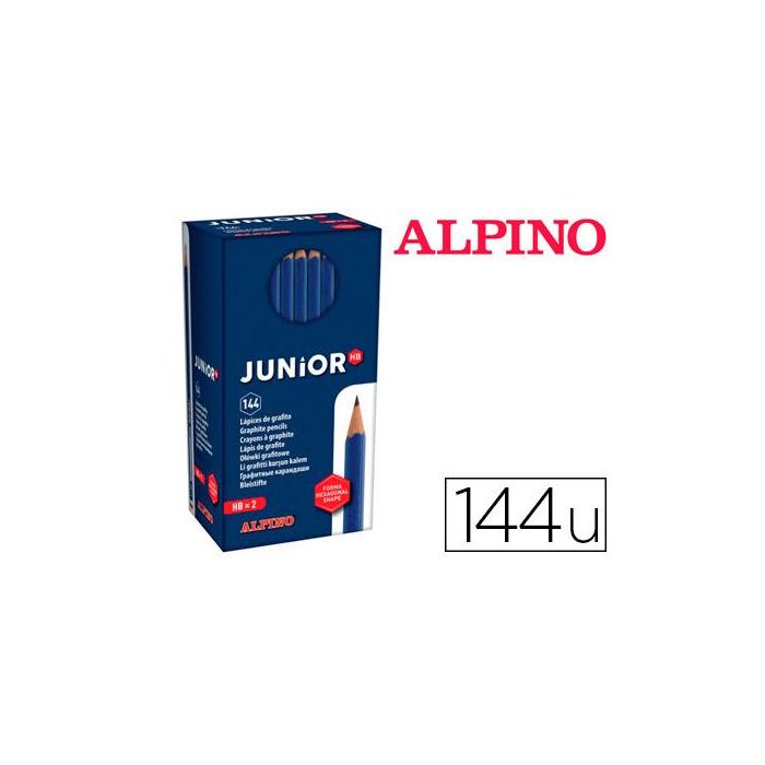 Lapices De Grafito Alpino Junior Caja De 144 Unidades