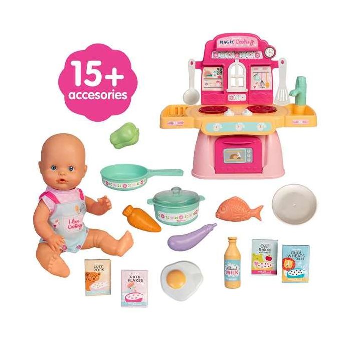 Muñeco nenuco cocinita mágica con 10 accesorios. 30 cm 1 Muñeco nenuco cocinita mágica con 10 accesorios. 30 cm 1