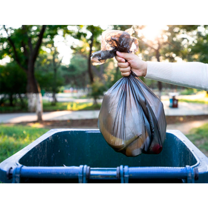 Q-connect Papelera Contenedor Plástico con Tapa y Ruedas 240L Azul 1040x620x610 mm 5