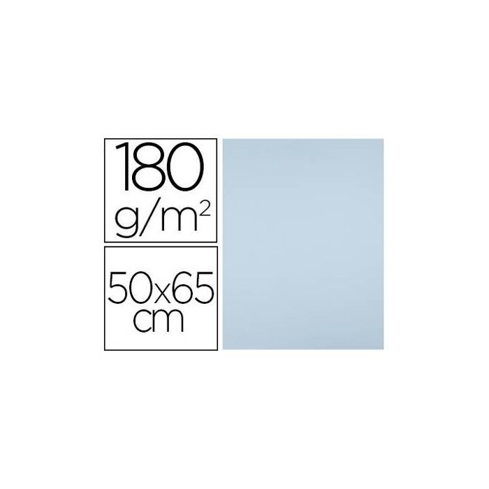 Cartulina Liderpapel 50x65 cm 180 gr-M2 Azul Paquete De 25 Hojas