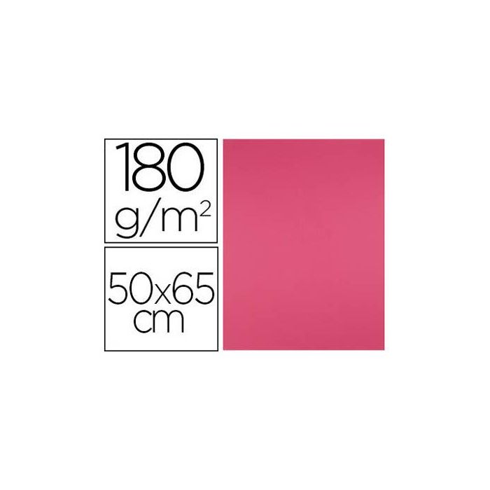 Cartulina Liderpapel 50x65 cm 180 gr-M2 Fucsia Paquete De 25 Hojas