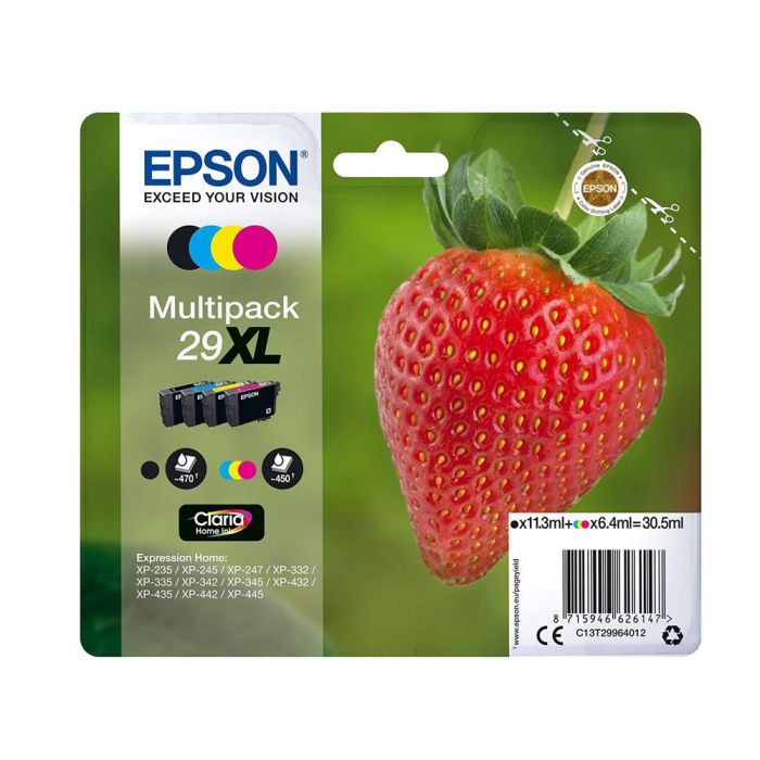 Ink-Jet Epson Home 29XL 2996 Xp435-330-235 Multipack 4 Colores Negro-Amarillo-Cian-Magenta 1