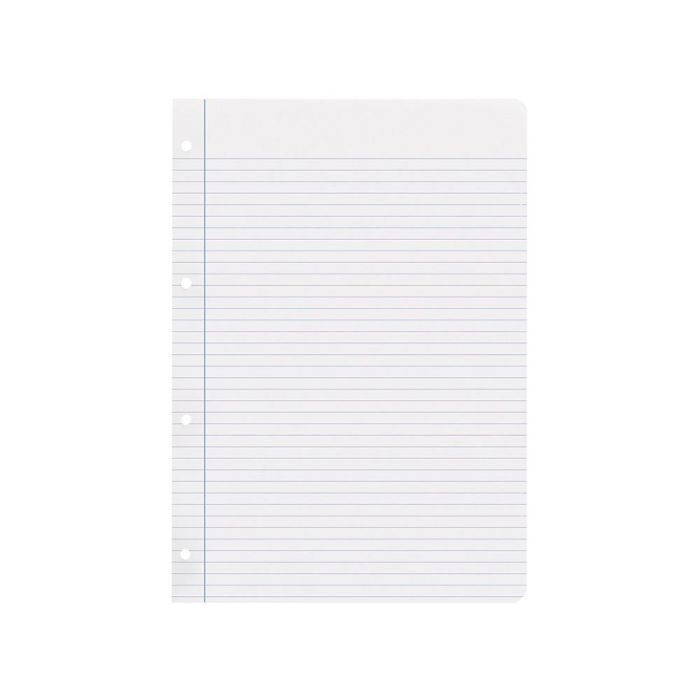 Recambio Liderpapel A4 100 Hojas 100 gr-M2 Rayado Horizontal Con Margen 4 Taladros 24 unidades 5