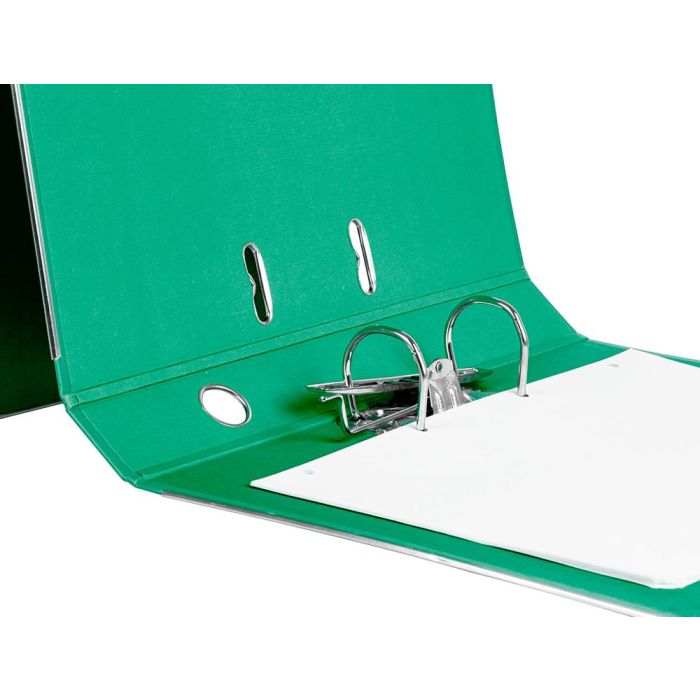 Archivador De Palanca Liderpapel Folio Documenta Forrado Pvc Con Rado Lomo 52 mm Verde Compresor Metalico 5