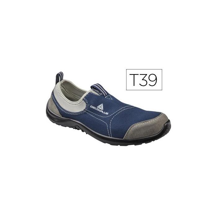 Zapatos De Seguridad Deltaplus De Poliester Y Algodon Con Plantilla Y Puntera - Color Azul Marino Talla 39