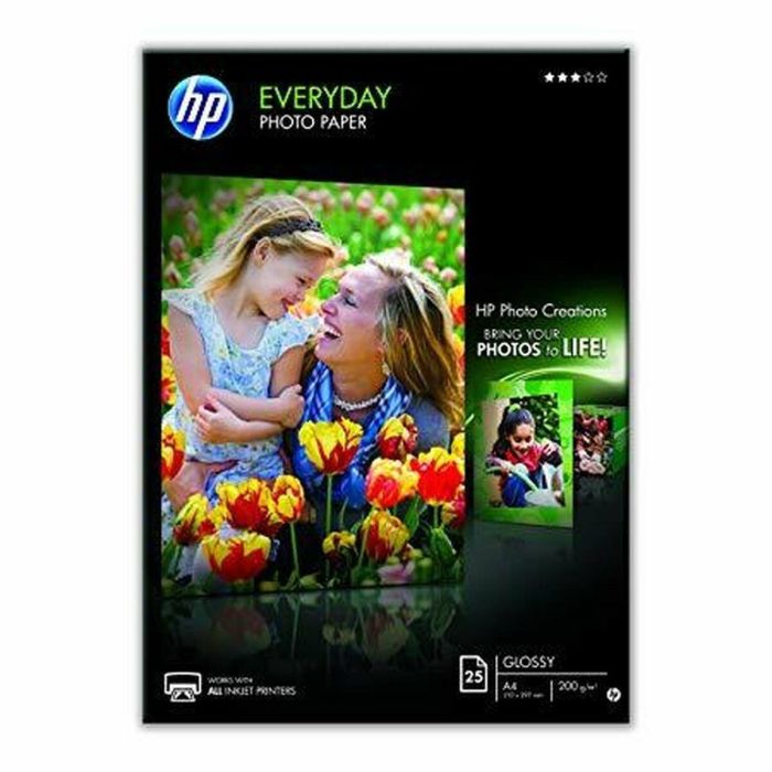 Papel fotográfico HP Q5451A - 25 hojas A4