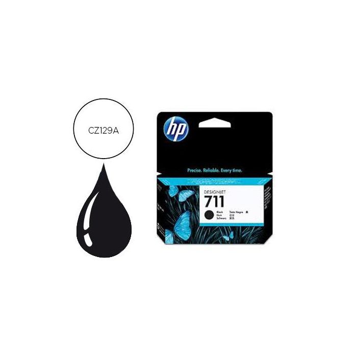 HP Cartucho de tinta DesignJet 711 negro de 38 ml