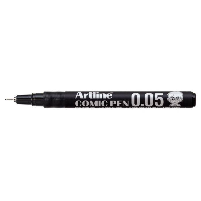 Rotulador Artline Calibrado Micrometrico Negro Comic Pen Ek-2805 Punta Poliacetal 0,05 mm Resistente Al Agua 12 unidades 2