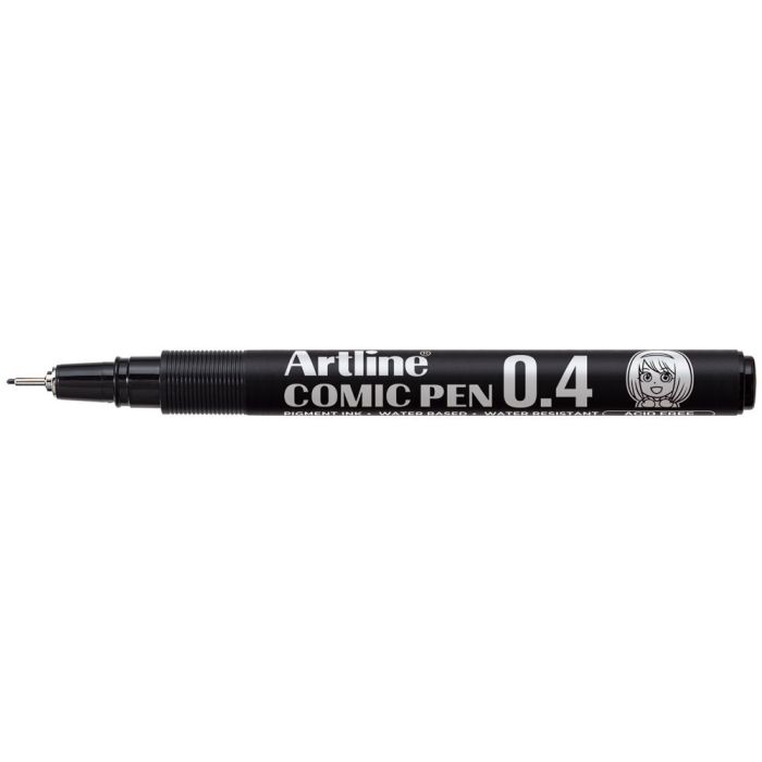 Rotulador Artline Calibrado Micrometrico Negro Comic Pen Ek-288 Punta Poliacetal 0,8 mm Resistente Al Agua 12 unidades 2