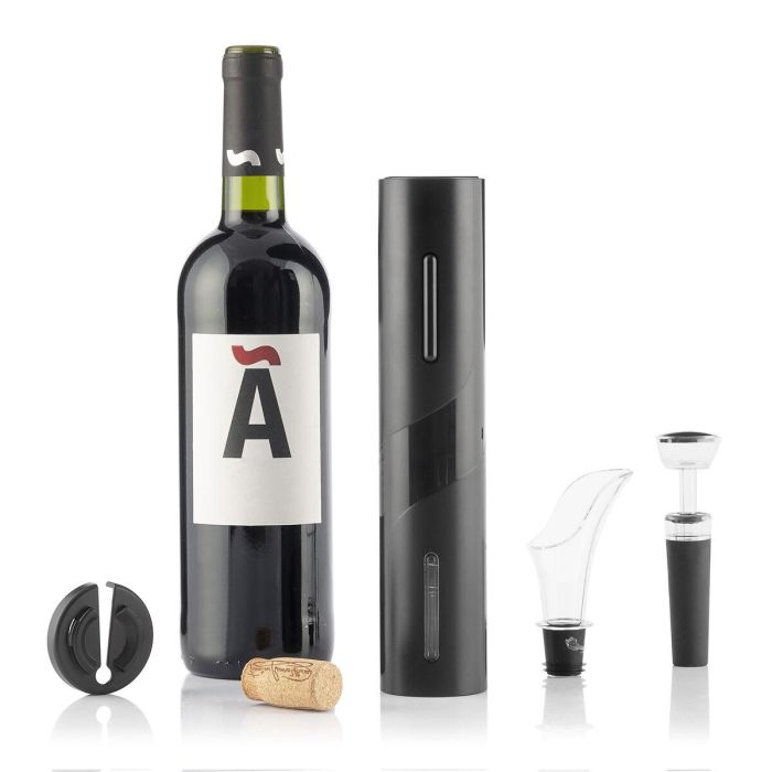 Sacacorchos Eléctrico con Accesorios para Vino Corking InnovaGoods 4 Sacacorchos Eléctrico con Accesorios para Vino Corking InnovaGoods 4