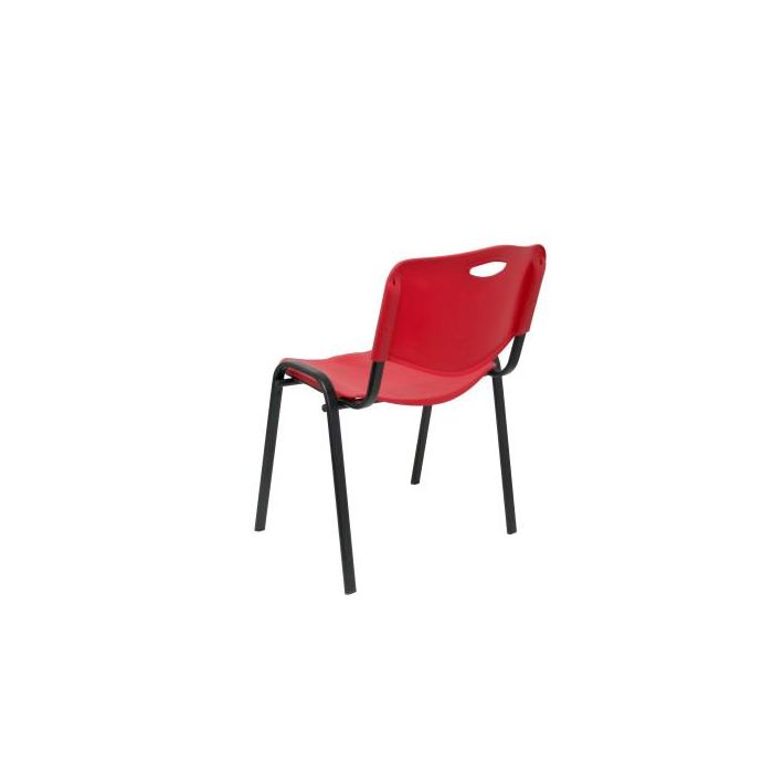 Piqueras y Crespo PACK426IRJ Sillas Confidentes Robledo Pack 4 Asiento y Respaldo Duro PVC Rojo Estructura Negra 3 Piqueras y Crespo PACK426IRJ Sillas Confidentes Robledo Pack 4 Asiento y Respaldo Duro PVC Rojo Estructura Negra 3