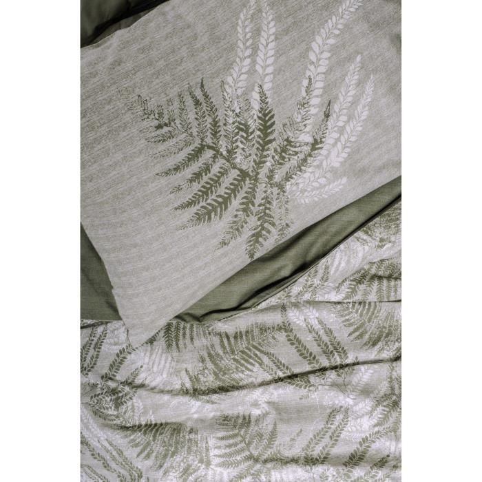 Juego de cama - 1 funda nórdica 220x240 cm + 2 fundas de almohada 60x60 cm - 100% algodón - Caqui 1 Juego de cama - 1 funda nórdica 220x240 cm + 2 fundas de almohada 60x60 cm - 100% algodón - Caqui 1