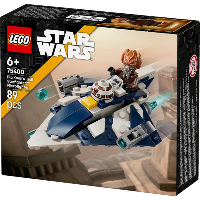 LEGO 75400 Caza Estelar Jedi Plo Koon Microfighter Star Wars Las Guerras Clon Set Construcción con Minifigura +6 años 12 LEGO 75400 Caza Estelar Jedi Plo Koon Microfighter Star Wars Las Guerras Clon Set Construcción con Minifigura +6 años 12