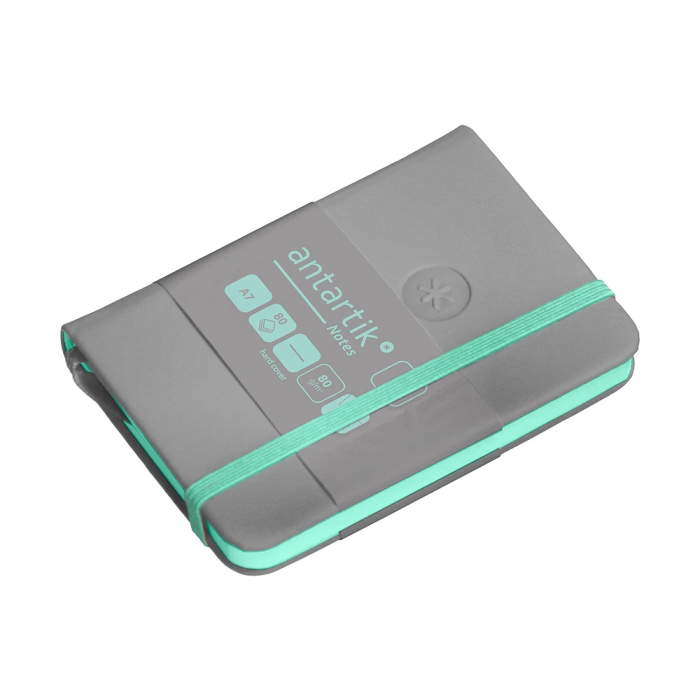 Antartik Cuaderno A7 Tapa Dura Hojas Lisas Gris y Turquesa 80 Hojas 80 gr FSC 5 Antartik Cuaderno A7 Tapa Dura Hojas Lisas Gris y Turquesa 80 Hojas 80 gr FSC 5