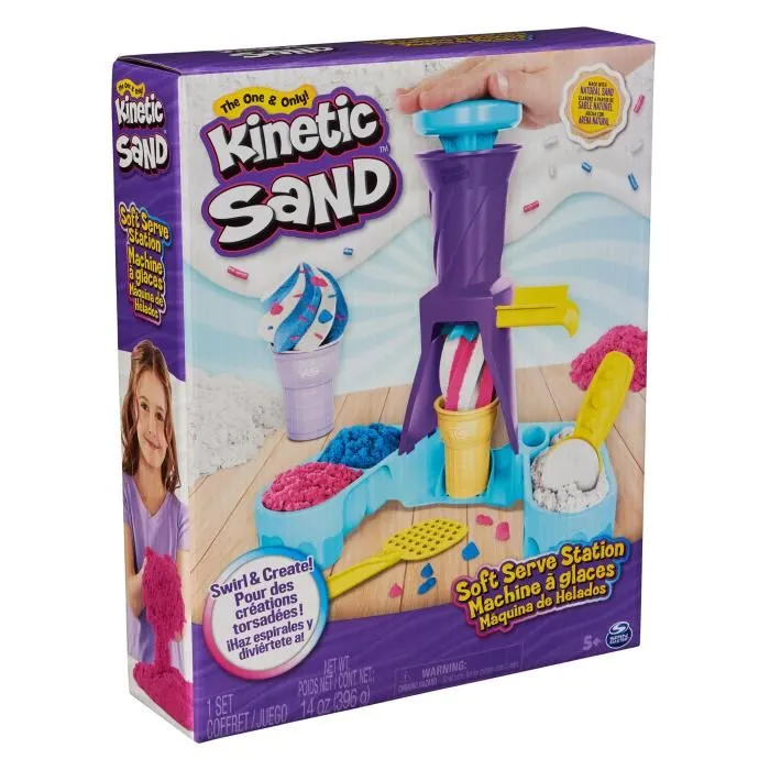 Spin Master Máquina De Helados Kinetic Sand 6068385 con Arena Cinética de Colores para Niños 5