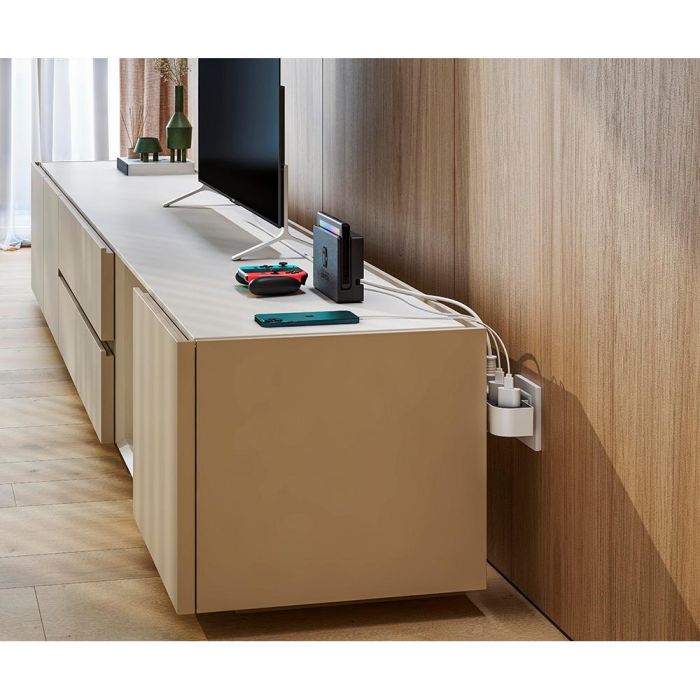 Adaptador giratorio schuko 3 tomas 16a 250 v~ 2 Adaptador giratorio schuko 3 tomas 16a 250 v~ 2