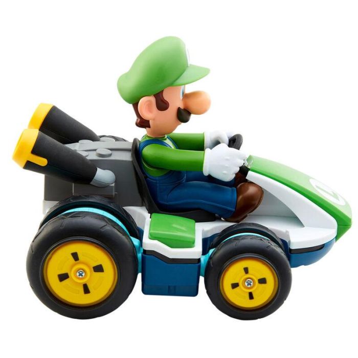 JAKKS PACIFIC Coche Mini RC Racer Luigi Mario Kart Nintendo Radio Control 20cm 4
