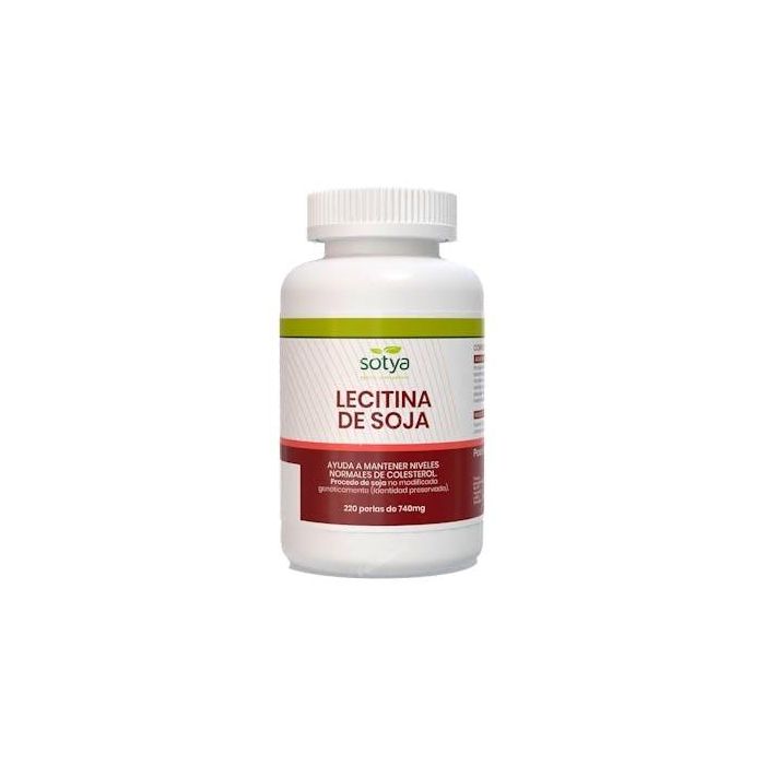 SOTYA Lecitina de Soja 740mg 220 Perlas - Contribuye a mantener niveles normales de colesterol