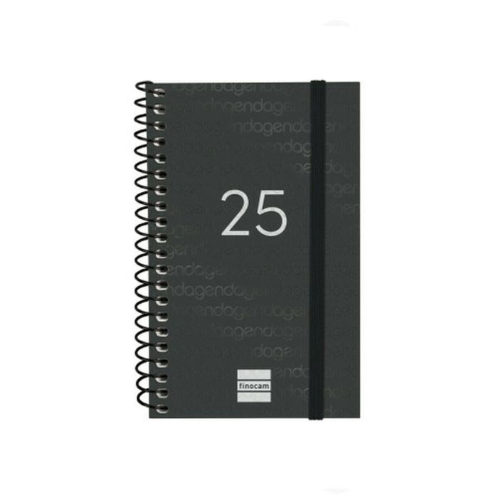 Agenda Finocam YEAR Negro Mini 7,9 x 12,7 cm 2025