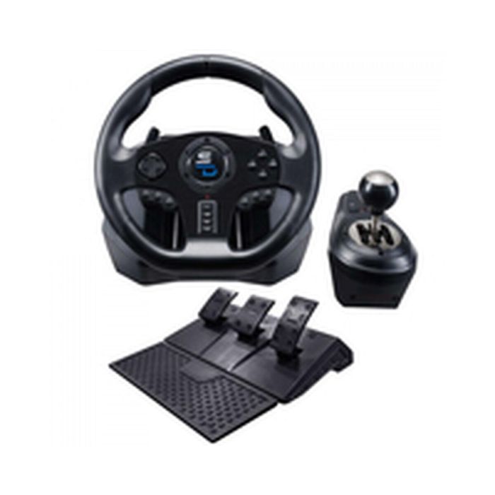Subsonic GS850-X Volante de carreras con cambio manual y 3 pedales, levas para PS4 / Xbox 10