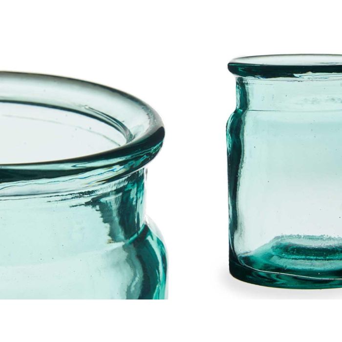 Jarrón de Vidrio Puchades 14 cm - Giftdecor, Cristal Reciclado, Transparente (12 Unidades) 2 Jarrón de Vidrio Puchades 14 cm - Giftdecor, Cristal Reciclado, Transparente (12 Unidades) 2
