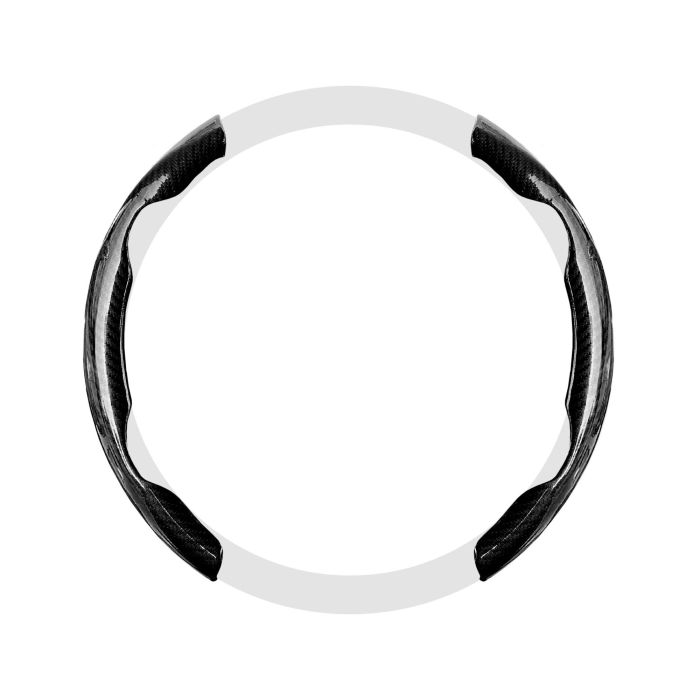 Occ Motorsport Funda Volante 2 Piezas Efecto Carbono OCCFV0001 Universal Gris y Negra Antideslizante