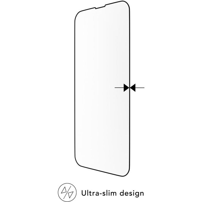 dbramante 1928 Protector de pantalla ECO-SHIELD para iPhone 13, iPhone 13 Pro, iPhone 14, Resistente a rayones y polvo, Negro/Transparente 3